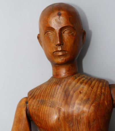 Mannequin d'Atelier En Bois  Fin XIXème