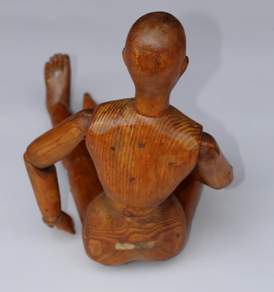 Mannequin d'Atelier En Bois  Fin XIXème