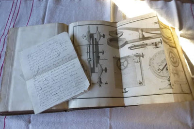 Ancien livre sur l'horlogerie marine F. Berthoud