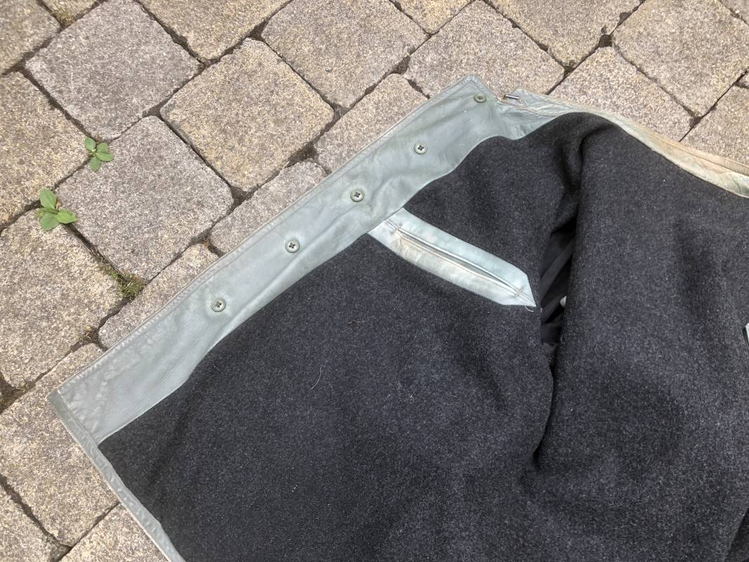 Km Veste Navigant Cuir Gris