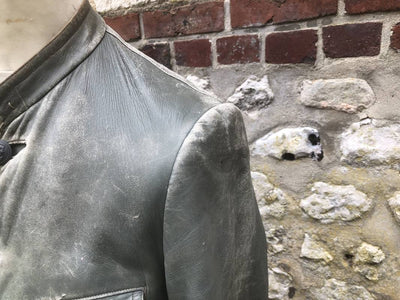 Km Veste Navigant Cuir Gris