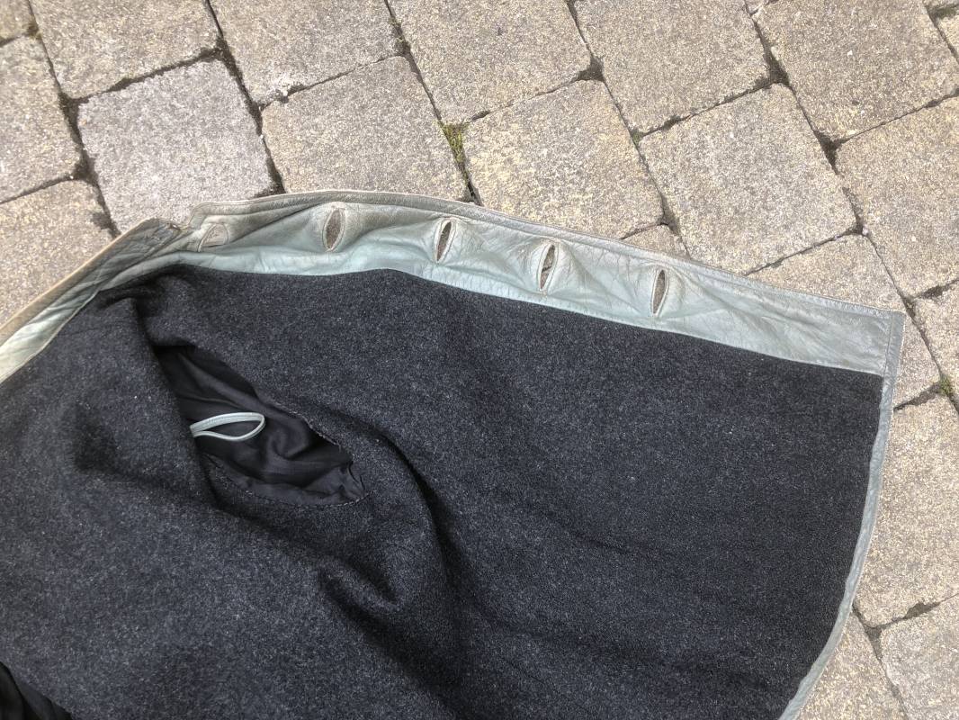 Km Veste Navigant Cuir Gris