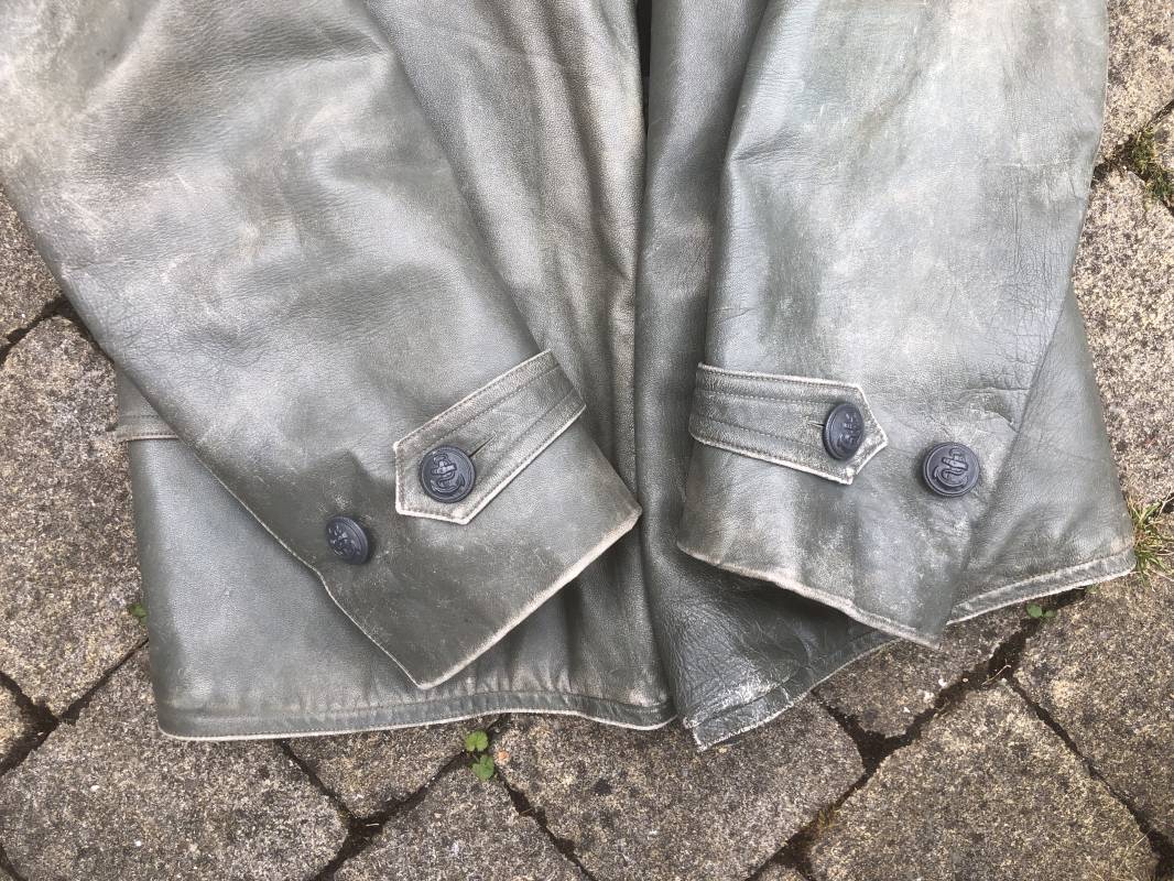 Km Veste Navigant Cuir Gris