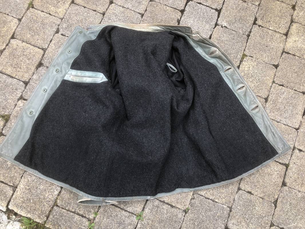 Km Veste Navigant Cuir Gris