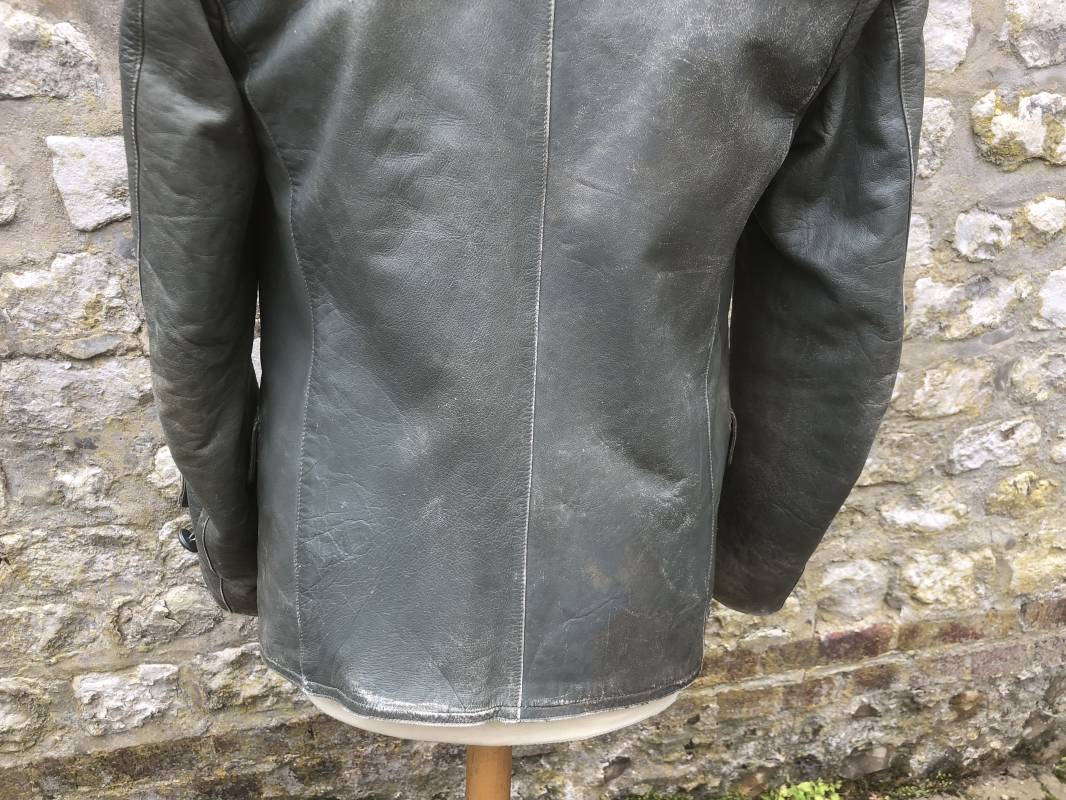 Km Veste Navigant Cuir Gris