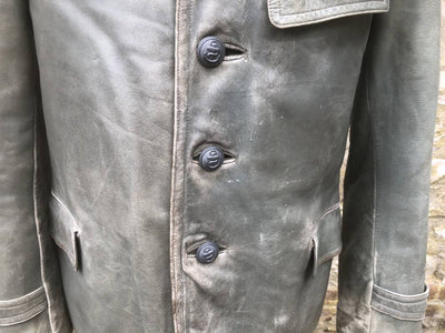 Km Veste Navigant Cuir Gris