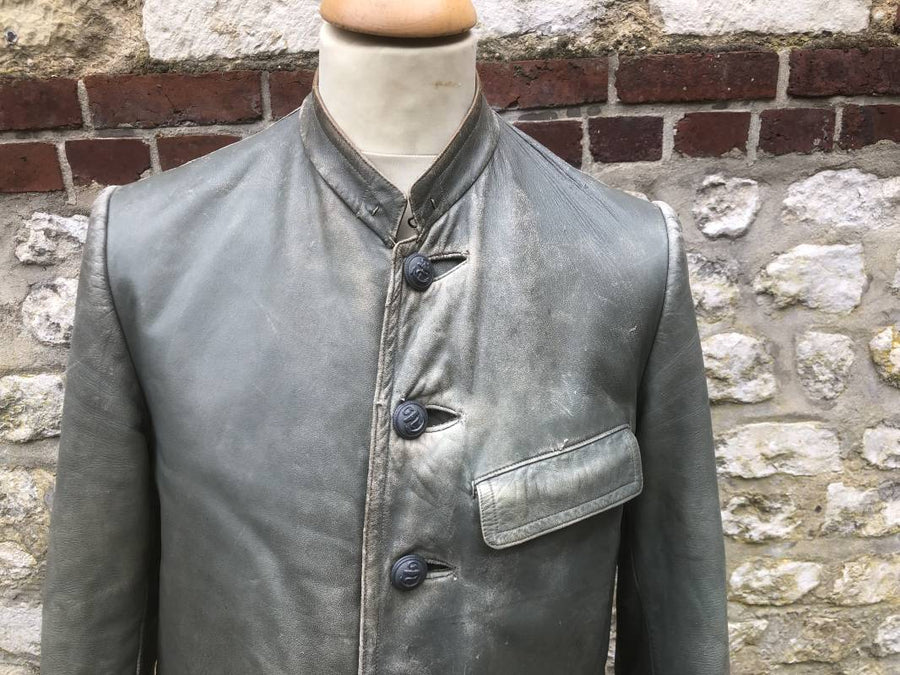 Km Veste Navigant Cuir Gris
