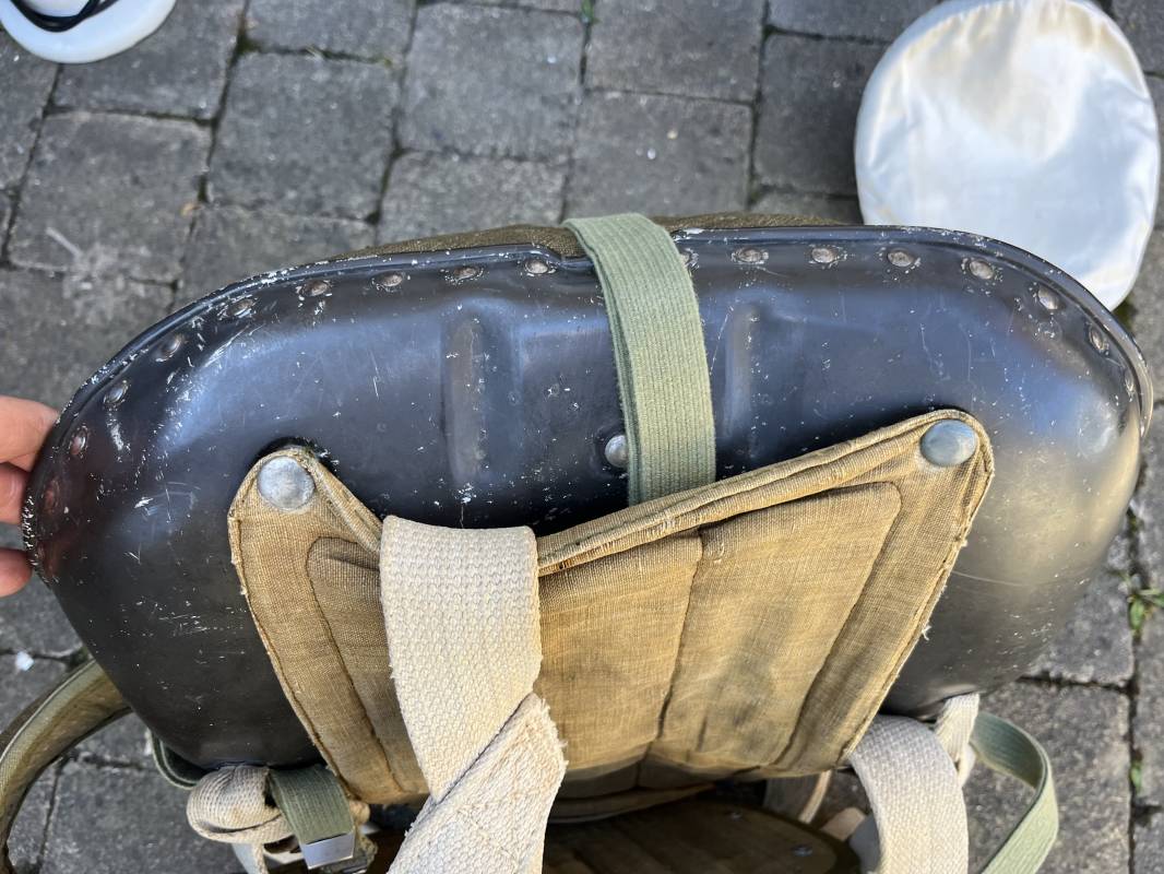Lw Parachute Dorsal 'Ruckenfallschirm' Navigant Pilote Harnais Et Voilure