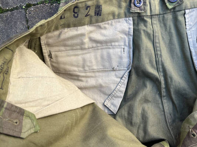 Pantalon de saut camouflé Parachutiste TAP 4752 et bretelles toile