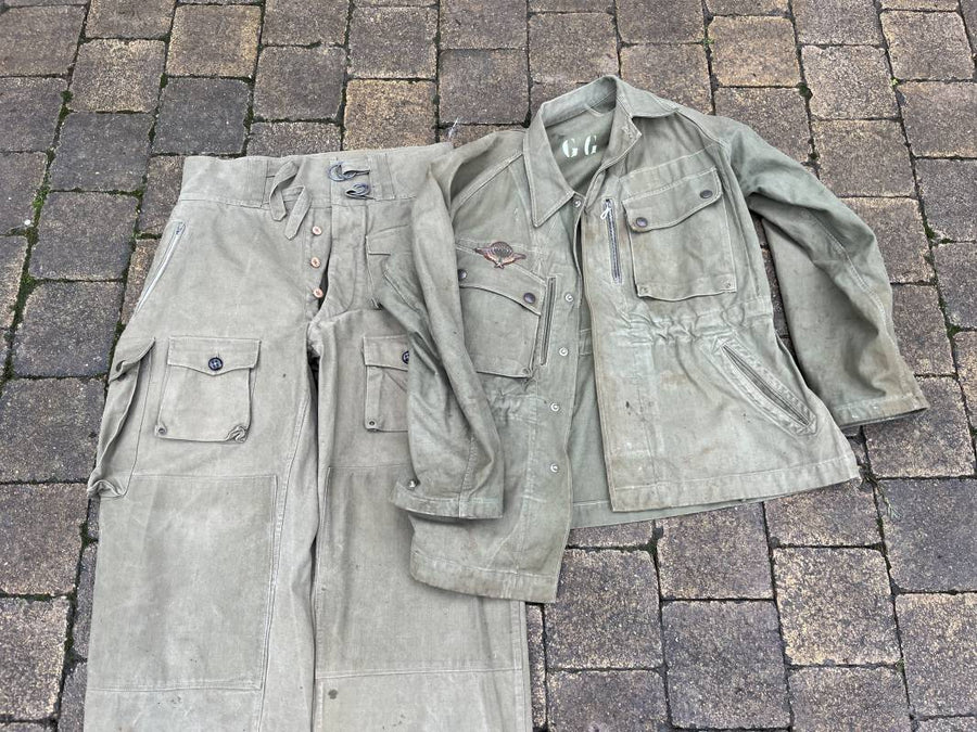 Veste Et Pantalon De Saut Kaki Parachutiste Tap Modèle Extrème Orient