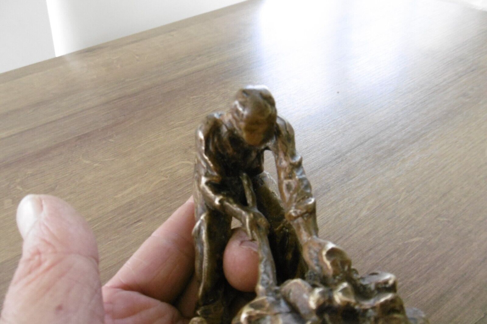 Ancienne sculpture en bronze signée Dalou le casseur de pierres Susse Frères