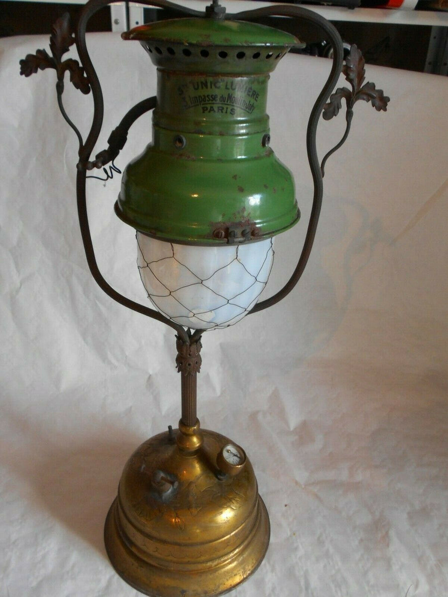 Vintage pression lampe lanterne UNIC LUMIERE