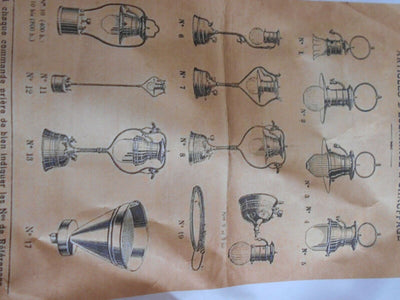 Vintage pression lampe lanterne UNIC LUMIERE