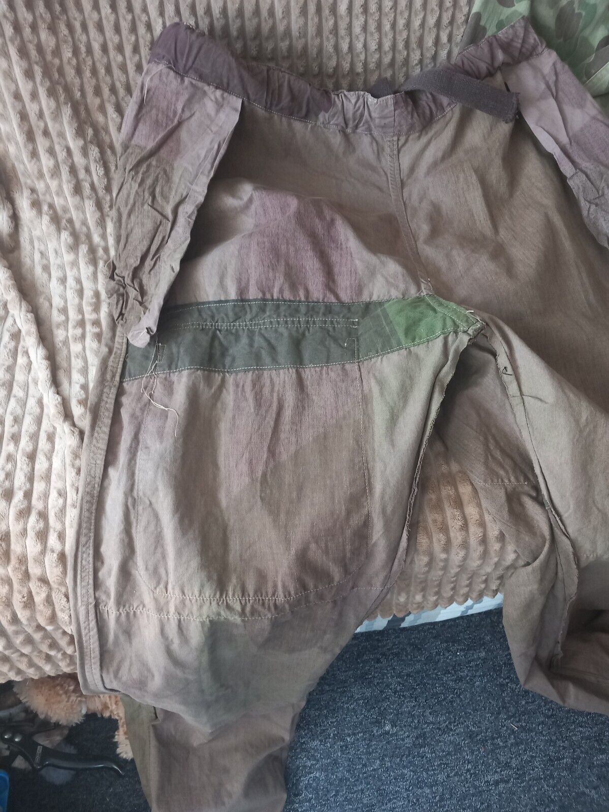 Ensemble parachutiste peau de saucisson originale ww2 - Indochine
