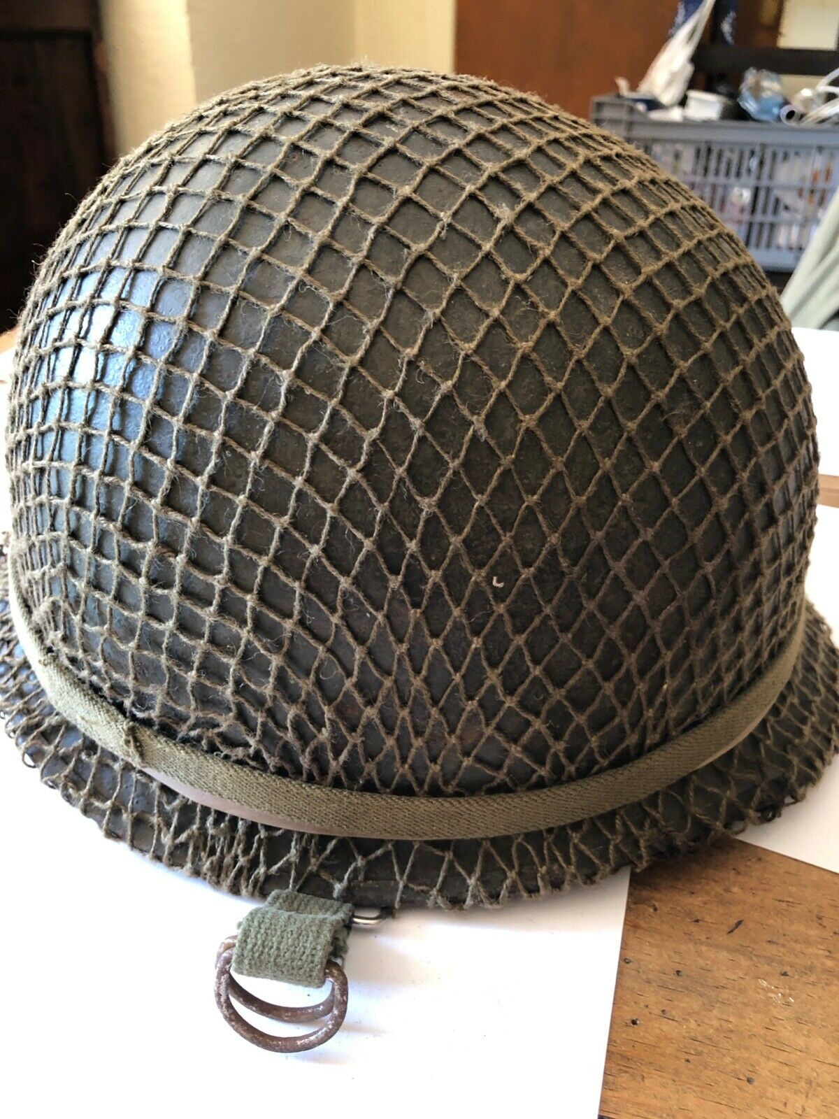 Casque Us M1 Parachutiste Indo Algérie