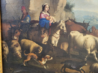 Paire de Tableaux – Peintures du XIXᵉ Siècle – Avec Cadres Dorés