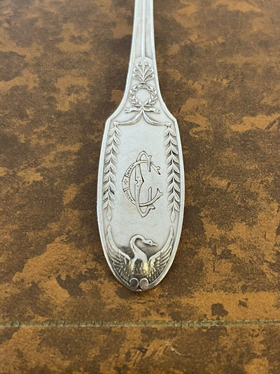 Émile Puiforcat Ménagère 24 Pieces En Argent Massif Modèle Cygne Style Empire