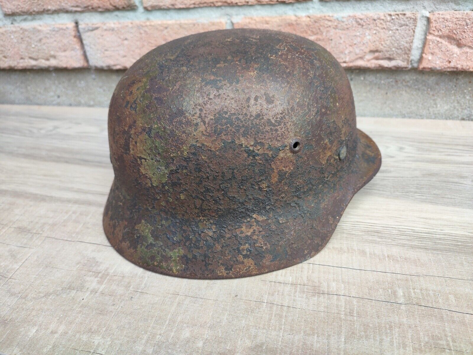Casque Allemand Camouflé 3 Tons Normandie