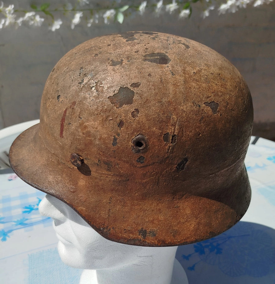 Casque Militaire Ww2 Stahlhelm Sable Afrikakorps Ak Luftwaffe