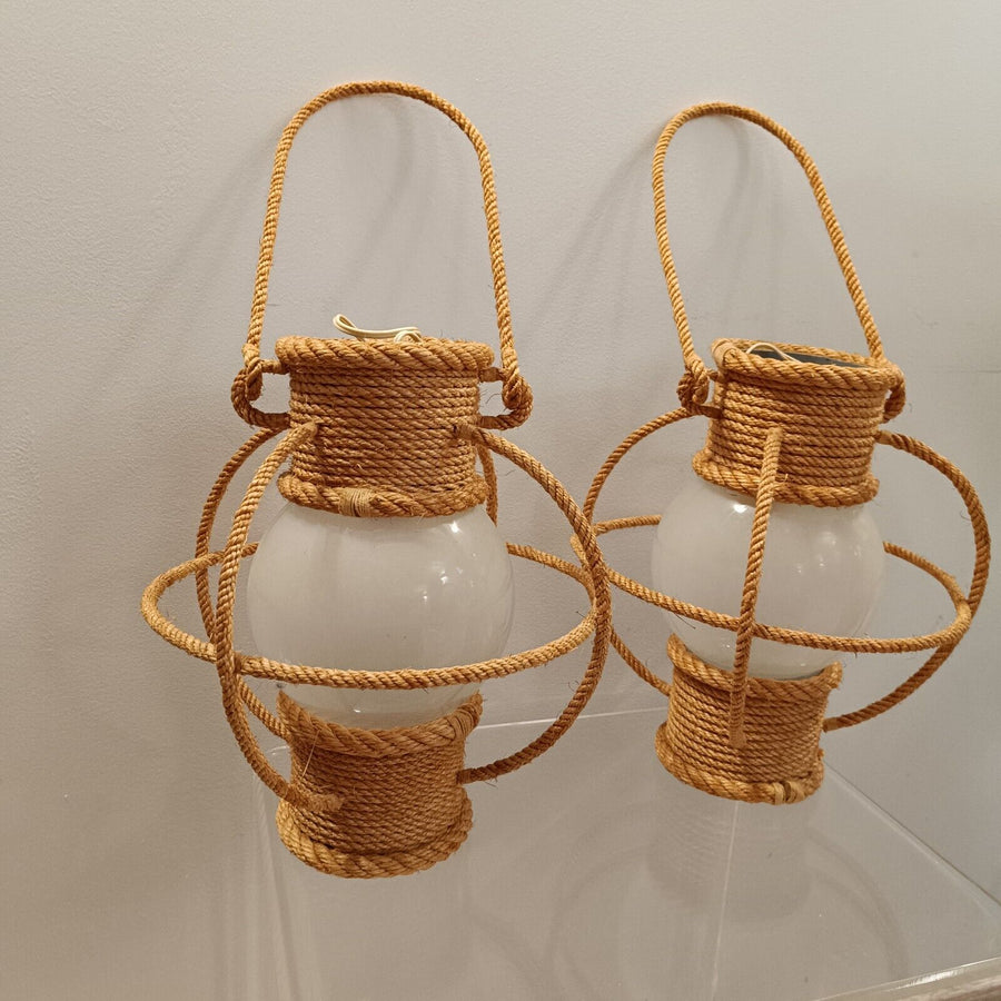 Lanternes Lampe Lustre Applique Corde Vintage Déco Audoux Minet