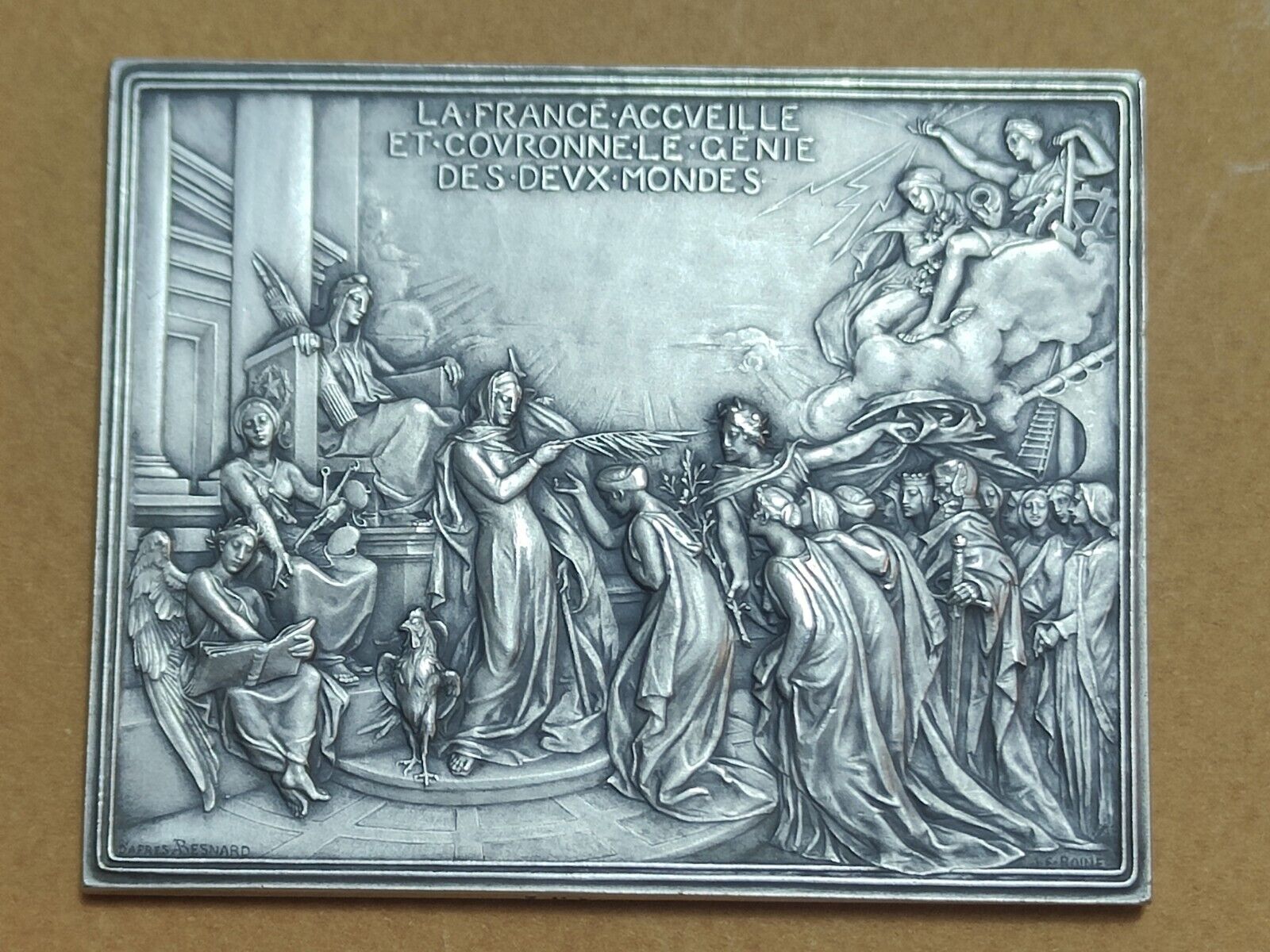 Médaille Bronze Argenté SAMF Roiné Exposition Internationale