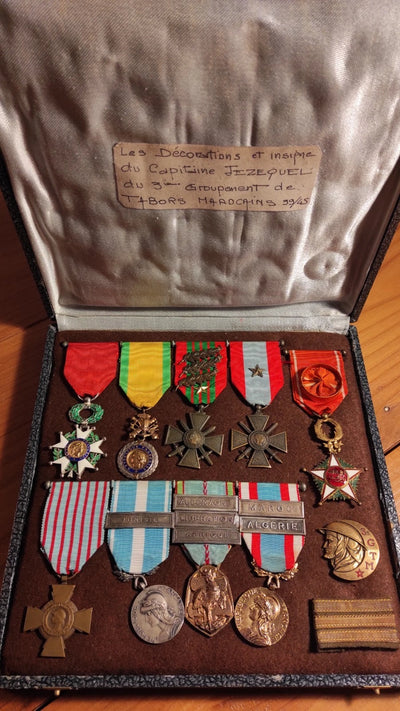Croix De Guerre Tabors Goumiers Toe Medaille Militaire Legion D'Honneur
