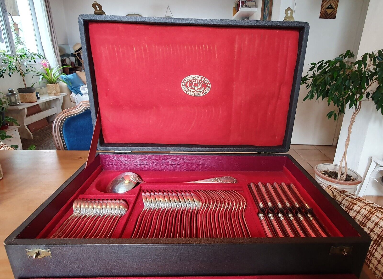 Ménagère Christofle 91 pièces métal argenté