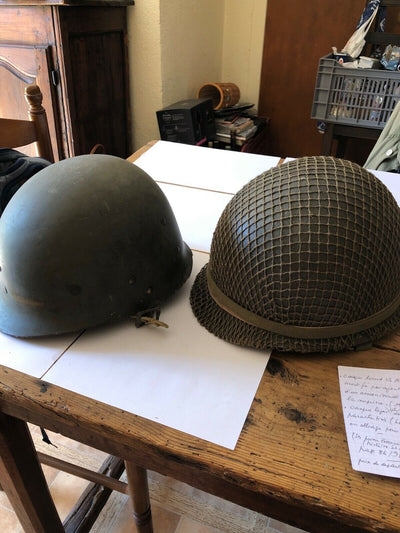 Casque Us M1 Parachutiste Indo Algérie