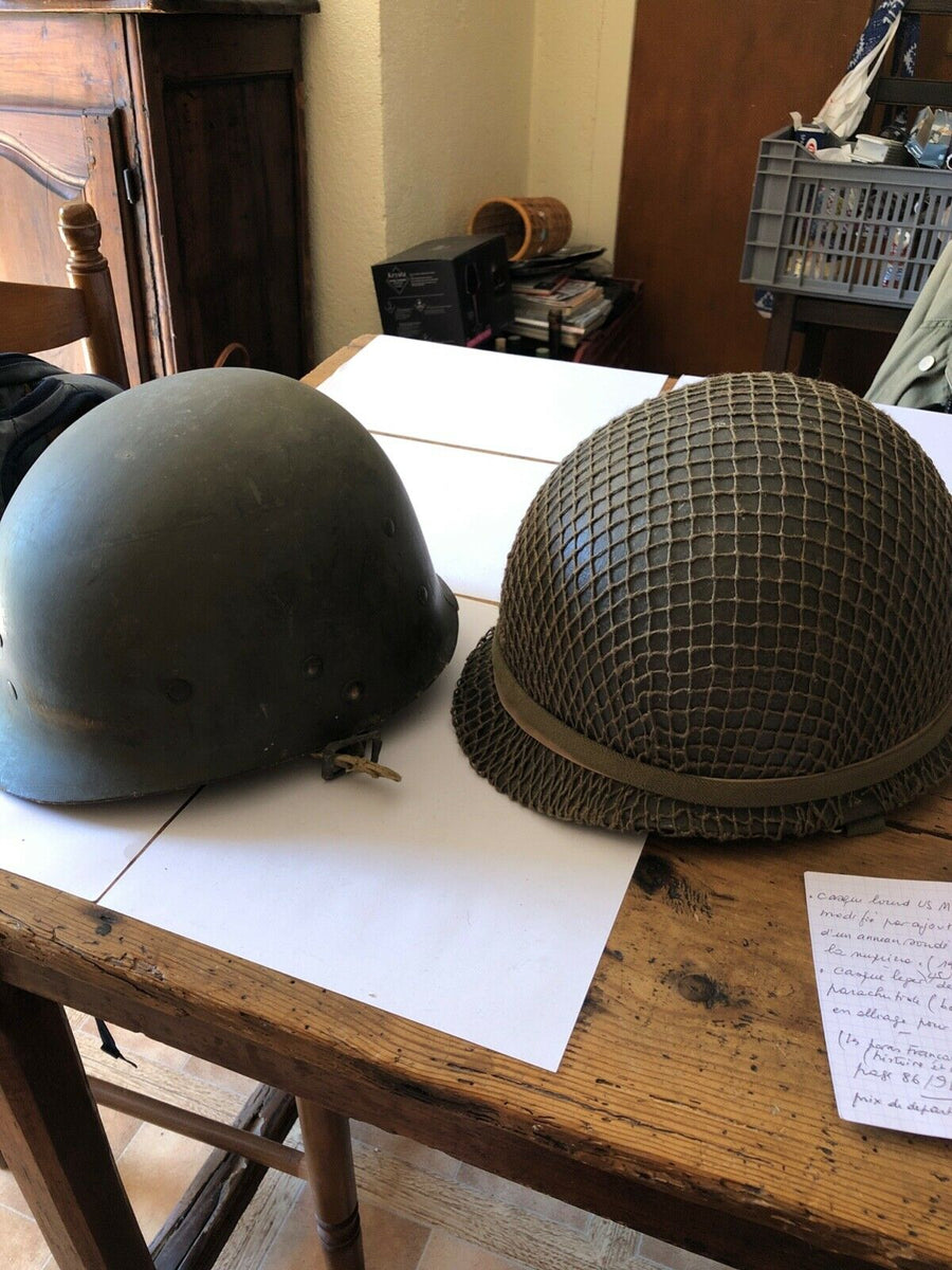 Casque Us M1 Parachutiste Indo Algérie