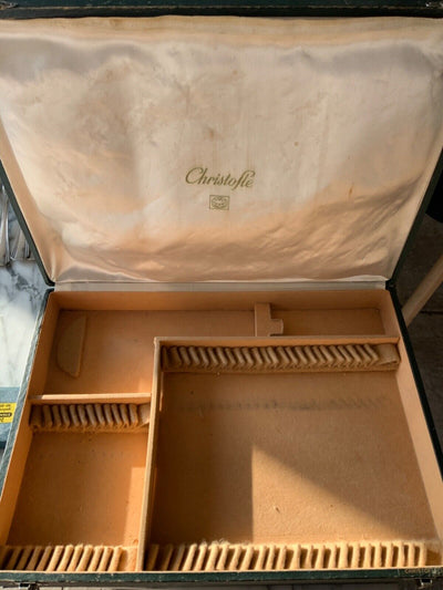 Christofle Ménagère De 75 Pièces Modèle Boréal Art Déco Métal Argenté