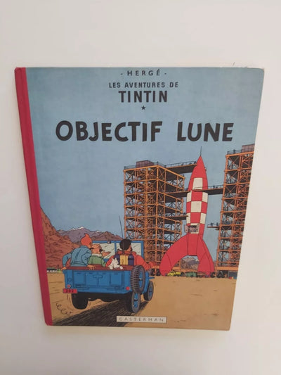 Ancienne bd tintin objectif lune 1953
