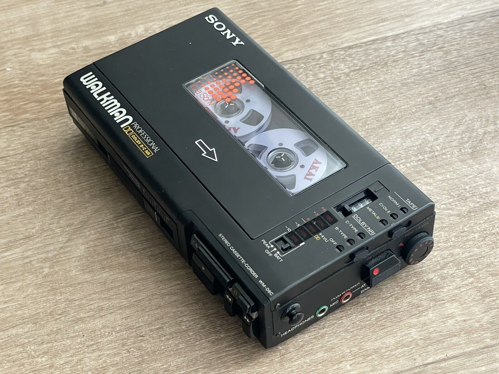 Sony Wm-D6c Stereo Cassette-Corder Walkman Professionnel Année 1983