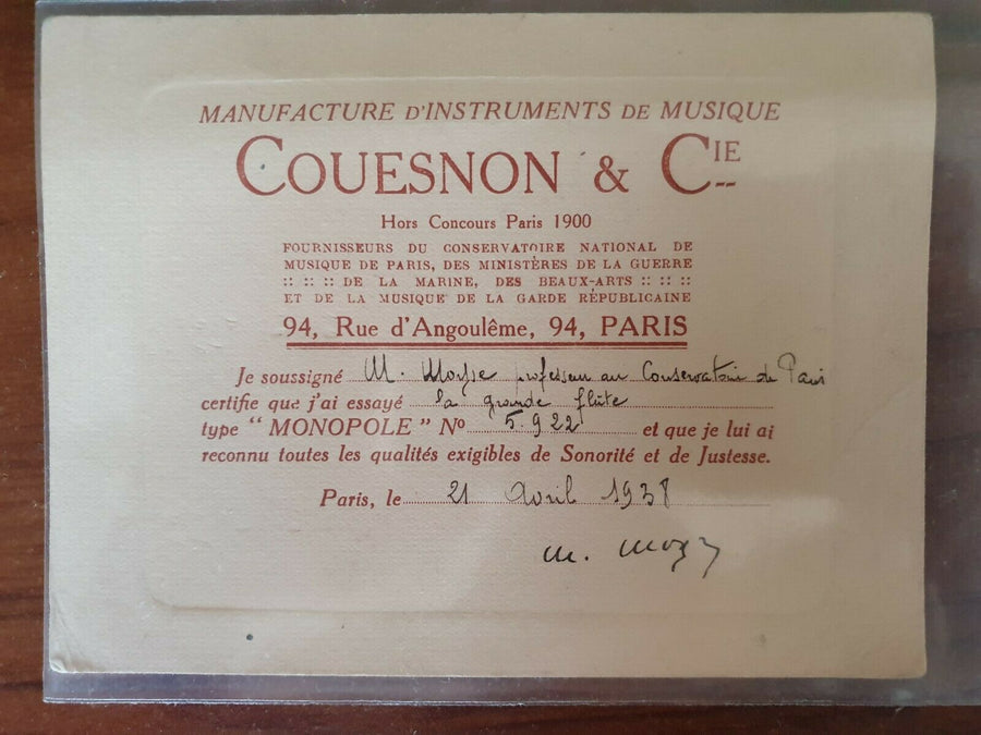 Flûte Traversière Couesnon