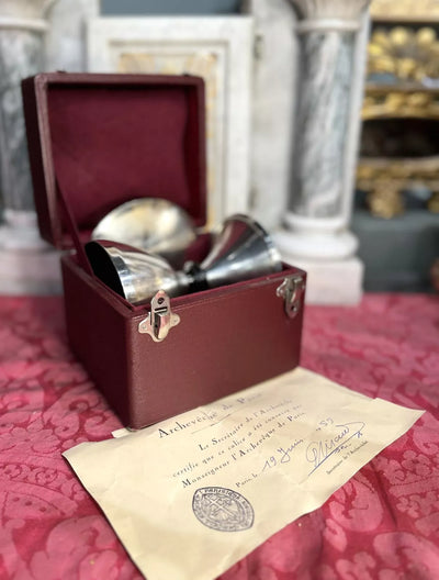 Calice Consacrée Et Patène Par l'Atelier Saint François à Paris - Circa 1950