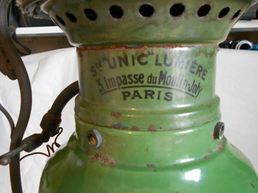 Vintage pression lampe lanterne UNIC LUMIERE