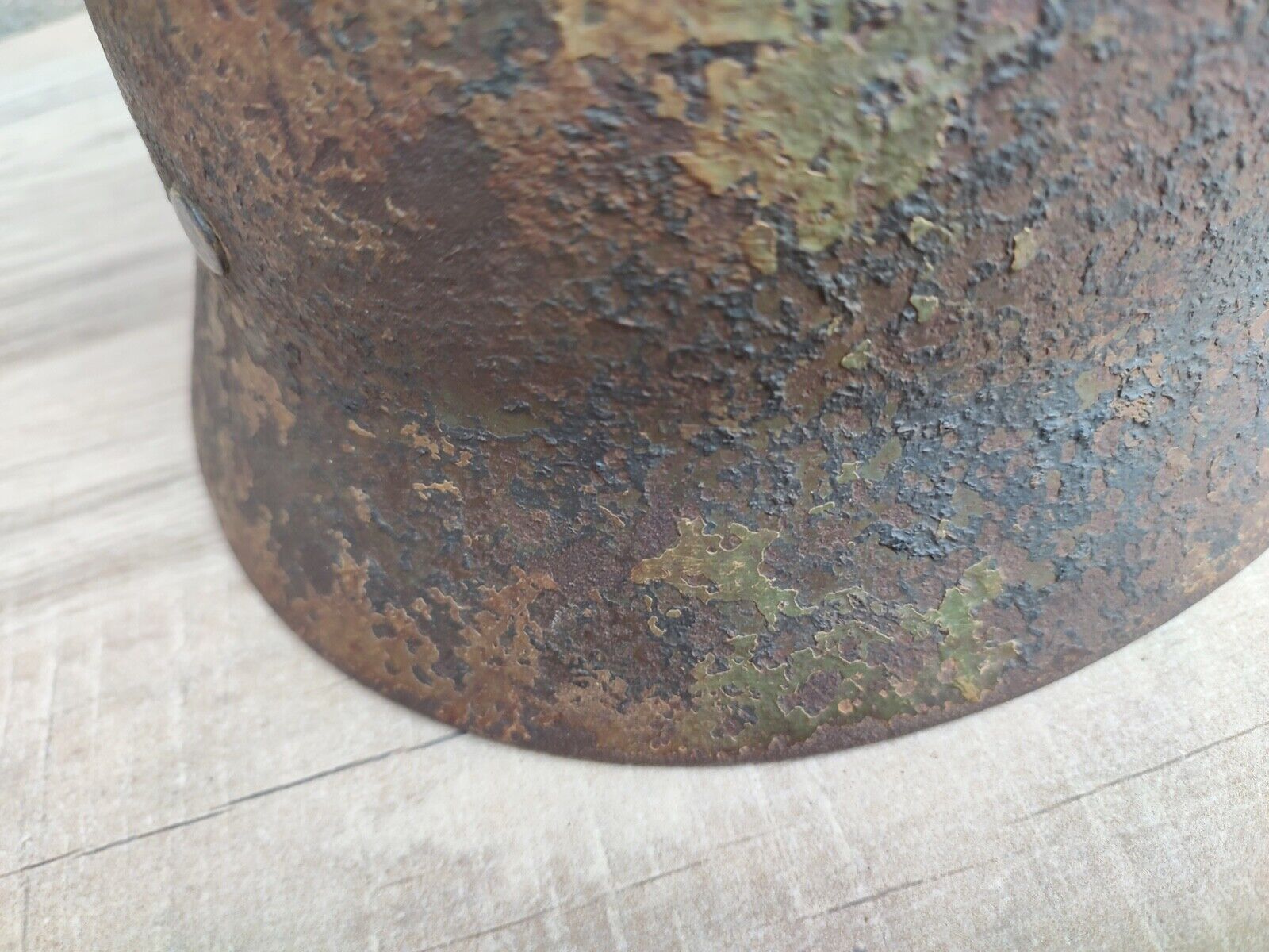 Casque Allemand Camouflé 3 Tons Normandie