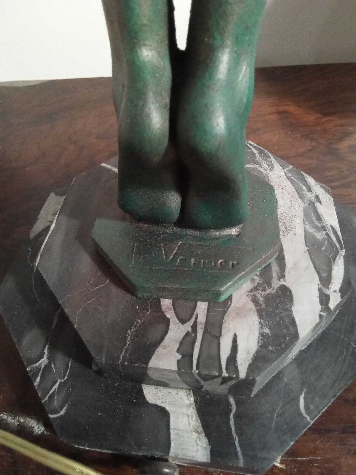 Max Le Verrier Grande lampe Art Deco