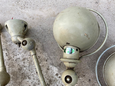Deux Lampes Atelier Jieldé 2 Bras +  Applique Vintage Loft Design Industriel 1950