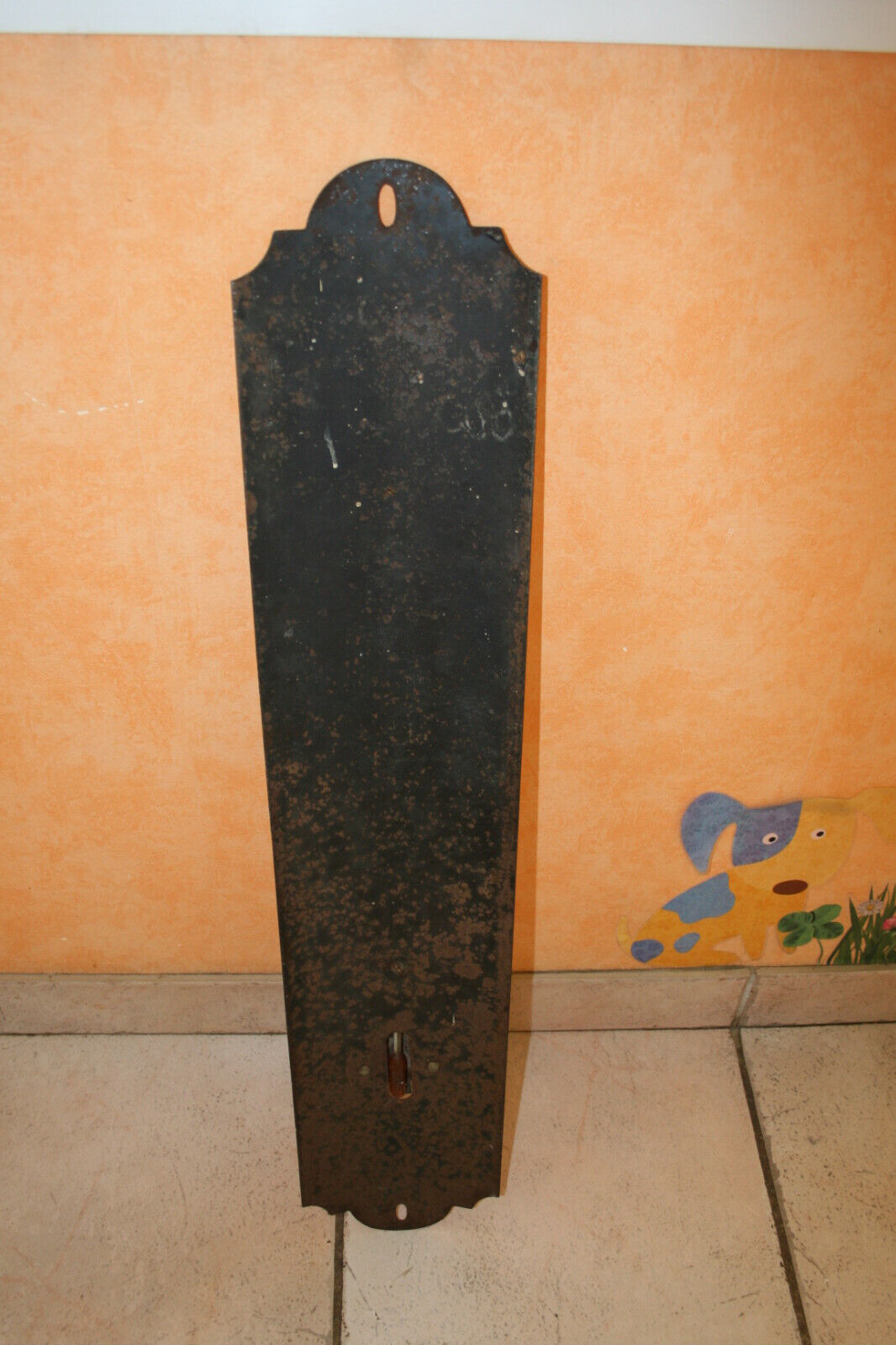 Ancienne Plaque émaillée Publicitaire Thermométre CHOCOLAT REVILLON
