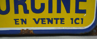 Plaque émaillée publicitaire OSPORCINE signée J.MOULON