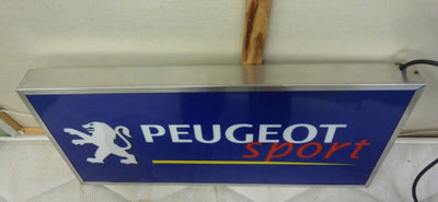 Belle enseigne lumineuse PEUGEOT SPORT