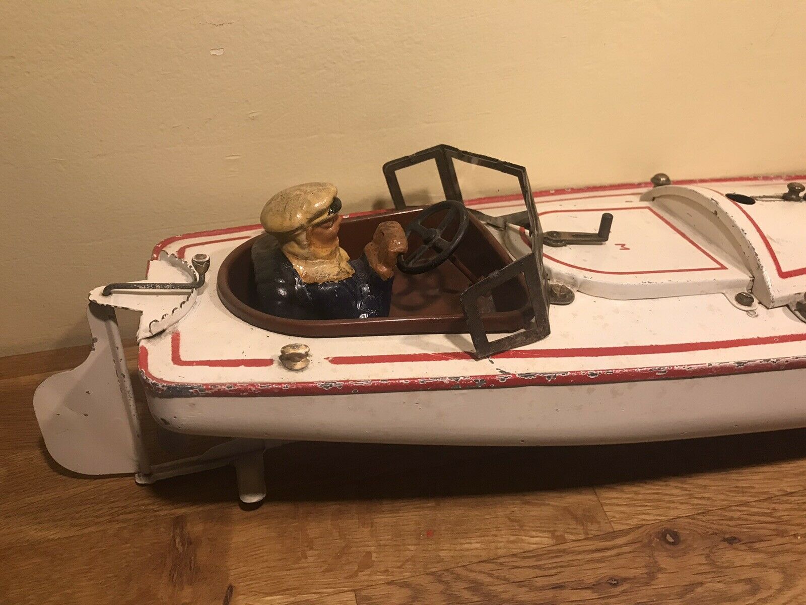Canot JEP 916 Bateau jouet en tôle de bassin Mécanique No Ruban Bleu