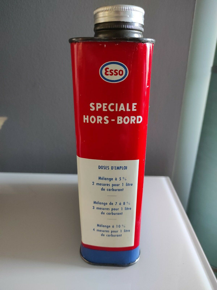 Bidon d'huile ancien esso