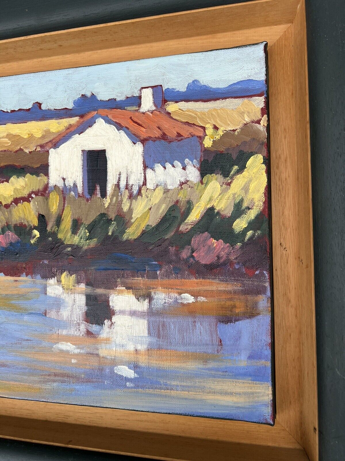 Tableau Olivier Suire Verley Cabane Marais Salant Ile De Ré Huile Sur Toile