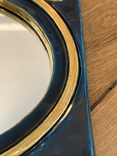 Mithe Espelt Miroir céramique Paradisier 1970