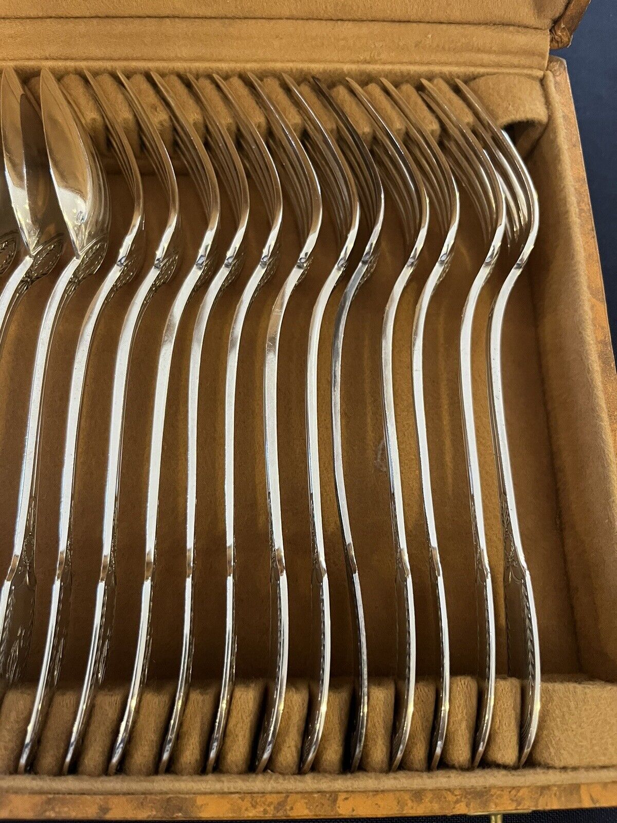 Émile Puiforcat Ménagère 24 Pieces En Argent Massif Modèle Cygne Style Empire
