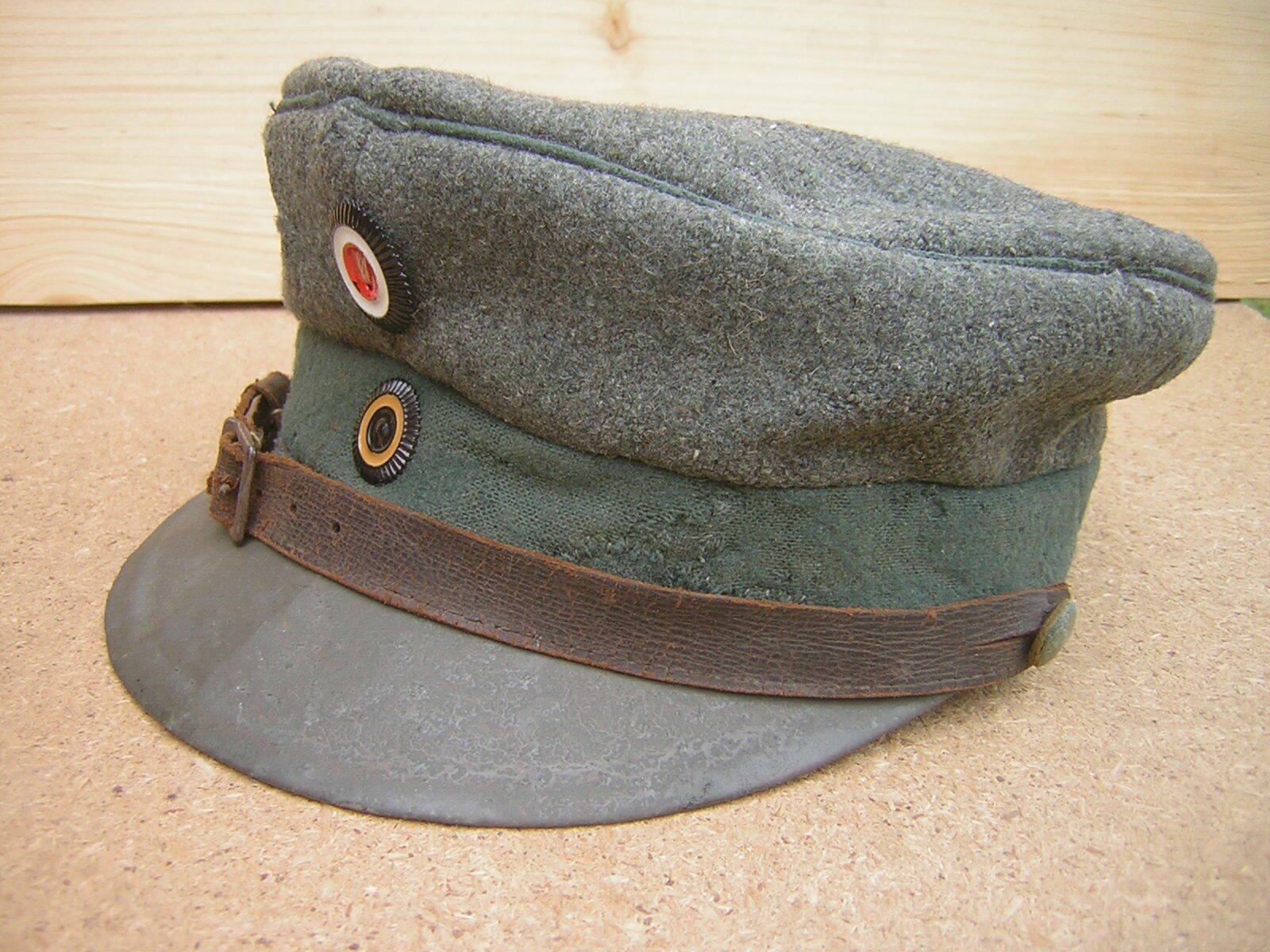 Kepi Mütze casquette combat drap troupe feldgrau 1918 IR 87 Nassau