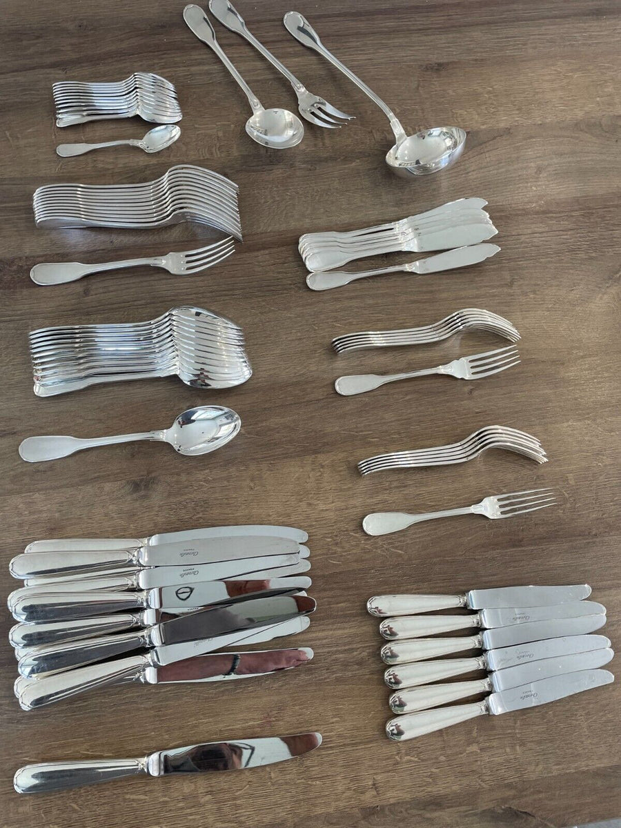 Ménagère Christofle modèle Versailles en métal argenté 75 pièces