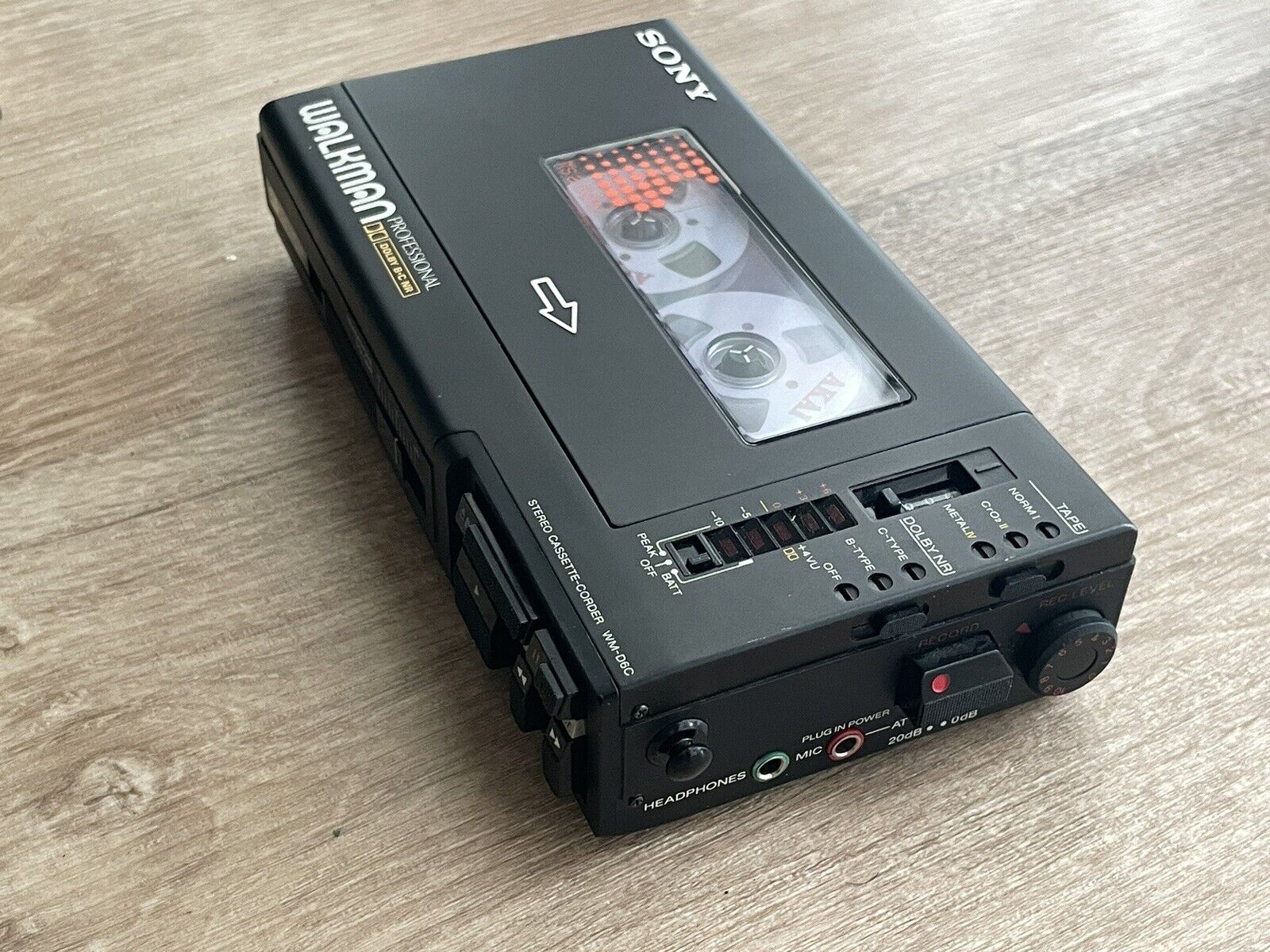 Sony Wm-D6c Stereo Cassette-Corder Walkman Professionnel Année 1983