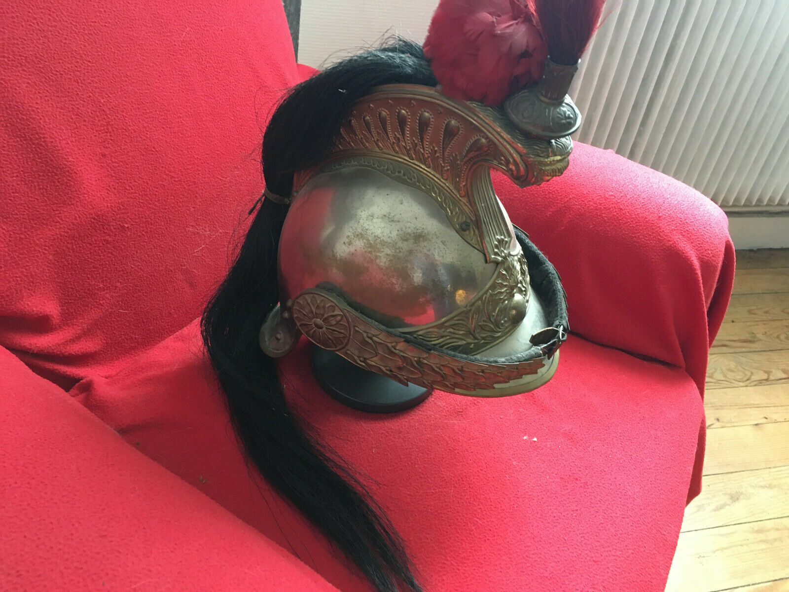 Casque + Cuirasse Officier Cuirassier Français Début Xxème